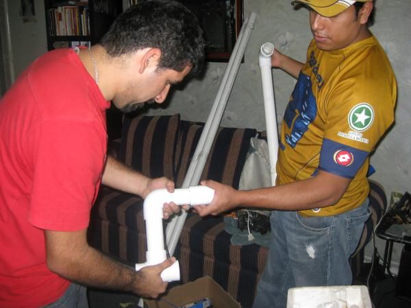 pegando tuberia